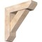 Ekena Millwork Traditional Slat Smooth Bracket w/ Offset Brace, Douglas Fir, 7 1/2"W x 28"D x 28"H BKT0806X28X28TRA06SDF - alternate 1